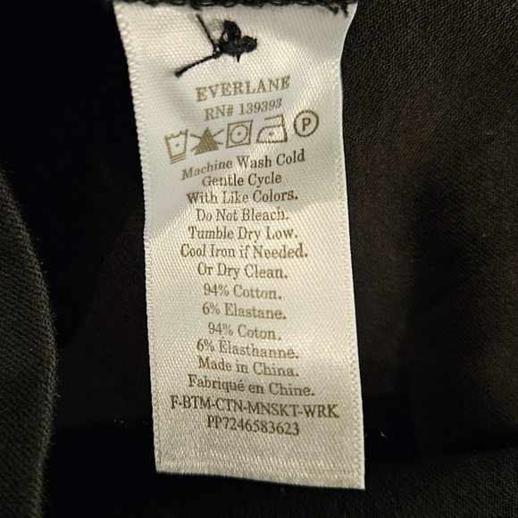 Everlane "The Mini Skirt" black - Picture 5 of 6